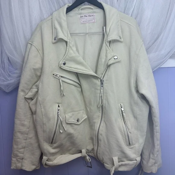 Free people we the free Rebel Rebel Knit Moto Jacket - Picture 3 of 11